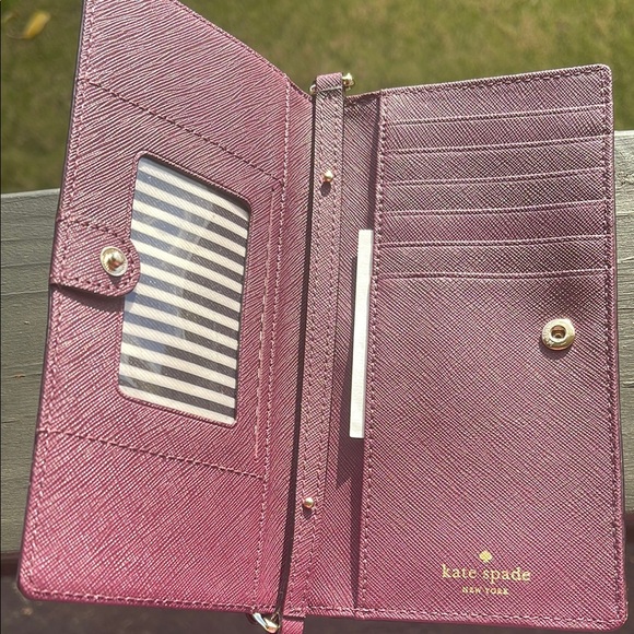 Kate Spade Purple Wallet with Flap Closure - Picture 2 of 4